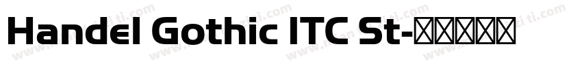 Handel Gothic ITC St字体转换
